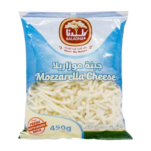 Baladna Shredded Mozzarella Cheese 450 Gr