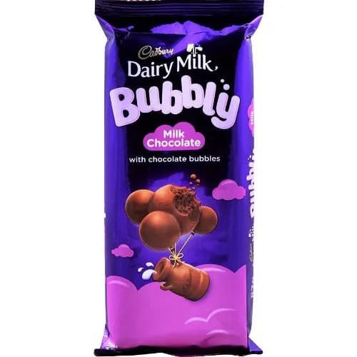 Cadbury Dairy Bubbly Milk Chocolate 87 Gr