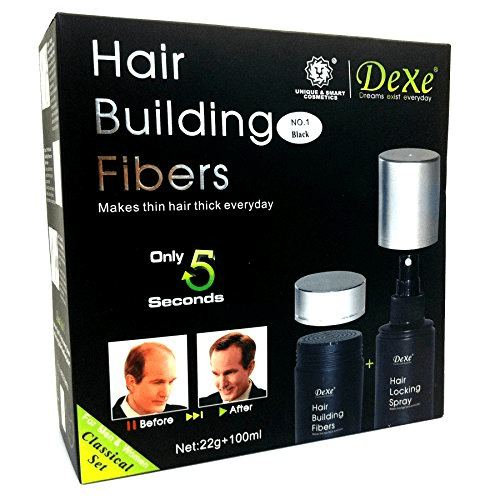 Dexe Hair Building Fiber-Light Brown 22G+100Ml