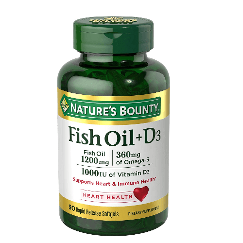 NB Fish Oil 1200mg+ Vit D 1000 IU Softgels 90's