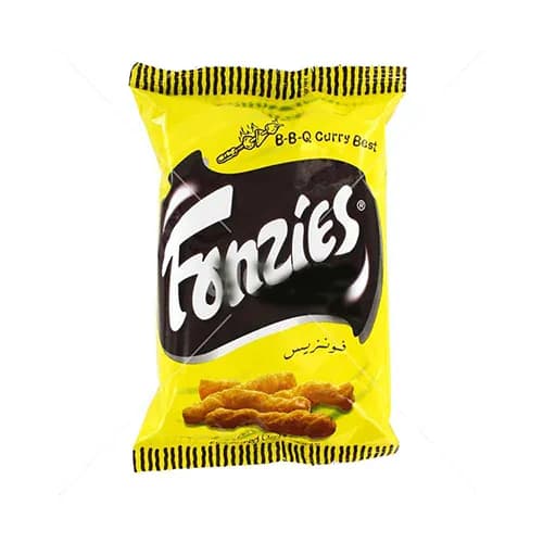 Fonzies Barbecue Curry Chips 18 X 28G