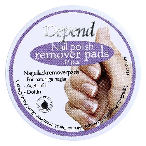 Depend Nail Polish Remover Pad 32S