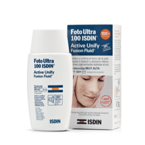 Isdin Foto Ultra 100 Active Sunscreen Unify Fusion Fluid No Color 50Ml