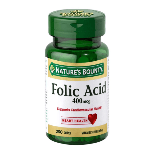 Natures Bounty Folic Acid 400Mcg Tablets - 250'S