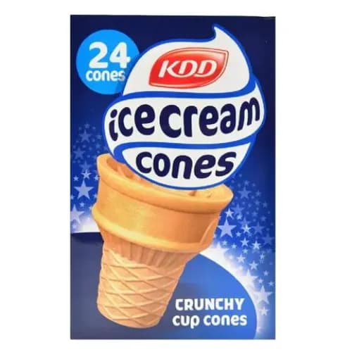 Kdd Ice Cream Cup Cones 24 Per Pack