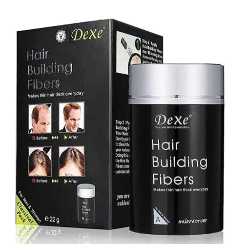 Dexe Hair Building Fiber-Black 22G+100Ml