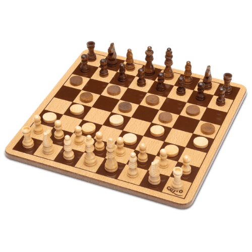 Cayro Chess Game And Draughts Metal Box(GSYW29)