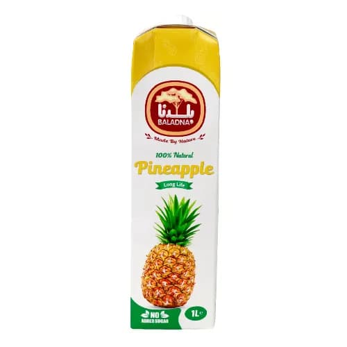 Baladna Pineapple Juice - Sugar Free 1 L