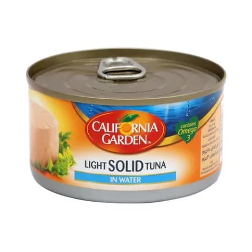 California Garden Light Solid Tuna In Water & Salt 185 Gr