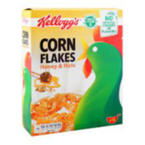 Kellogg'S Honey & Nuts Corn Flakes Artificial Colors Free, Artificial Flavors Free 375G