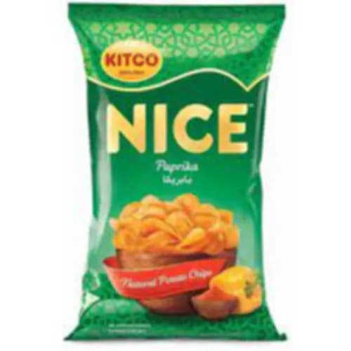 Kitco Nice Paprika Potato Chips Artificial Colors Free 20 X 16G