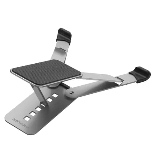 Promate Multi-level Portable Aluminium Stand For Laptops , Tablets And Smartphones , Grey