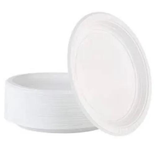 Food Pack Disposable 9 Inch Plastic Plates 25 Per Pack