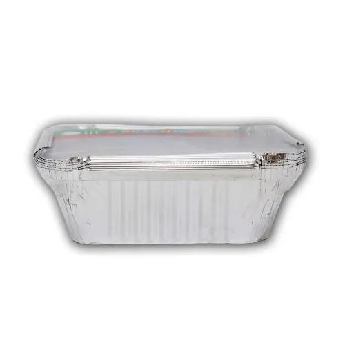 Al Amal Aluminum Container With Lid 6 Per Pack