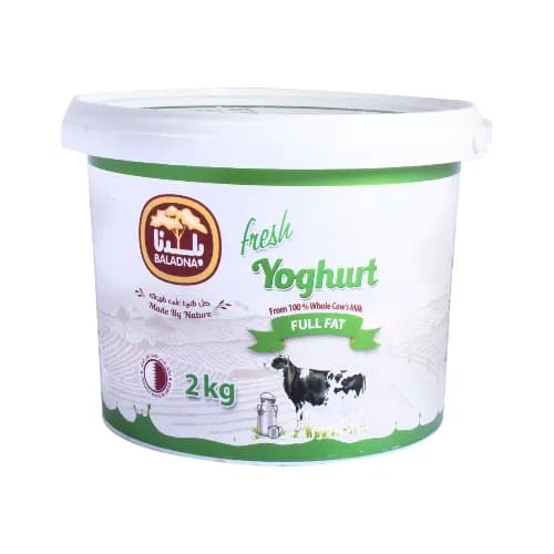 Baladna Fresh Full Fat Yogurt 2 Kg