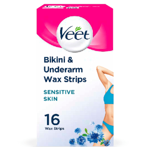 Veet Bikini & Underarm Wax Strips 16`S