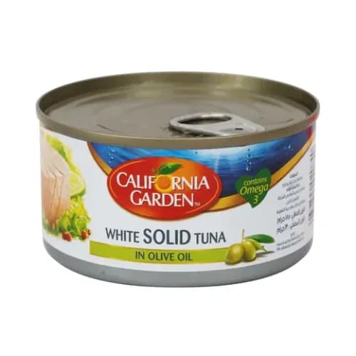 California Garden White Solid Tuna In Olive Oil 185 Gr