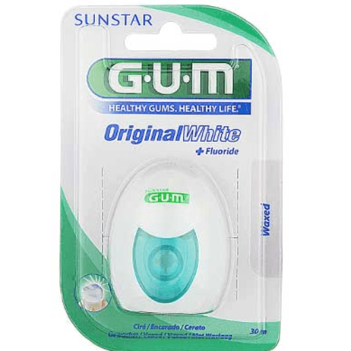 Gum Original White + Flouride Floss (Waxed)