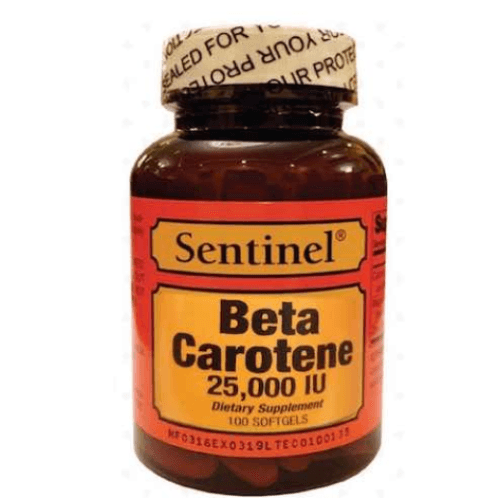 Sentinel Beta Carotene 25000 Iu Cap 100S