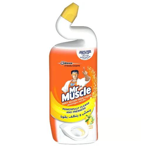 Mr. Muscle Deep Action Thick Liquid Toilet Cleaner Citrus Scent 750Ml