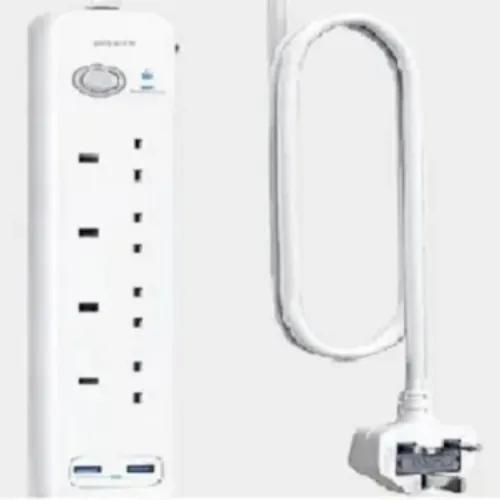 Anker Power Extender Usb 4 Strip 6 In 1 USB Power Strip 2m