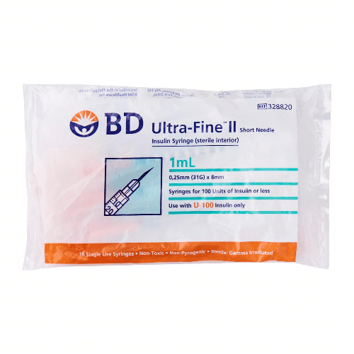 Bd Micro Fine Insulin Syringe 1Ml 10S