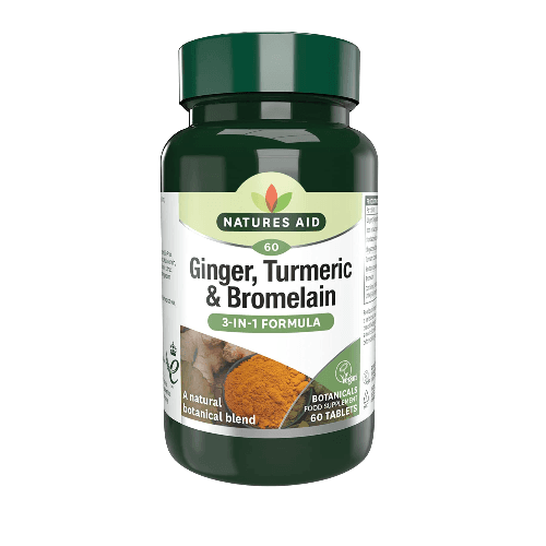 Natures Aid Ginger/ Turmeric/ Bromelain Tablets 60's