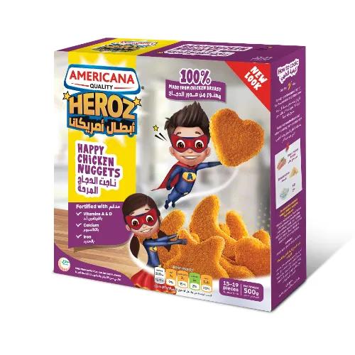 Americana Frozen Happy Chicken Nuggets (400G+200G Free) 600 Gr