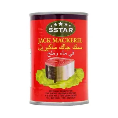 5 Star Jack Mackerel In Water & Salt 425 Gr