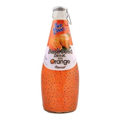 Jus Cool Basil Seed Drink Orange Flavor 290Ml