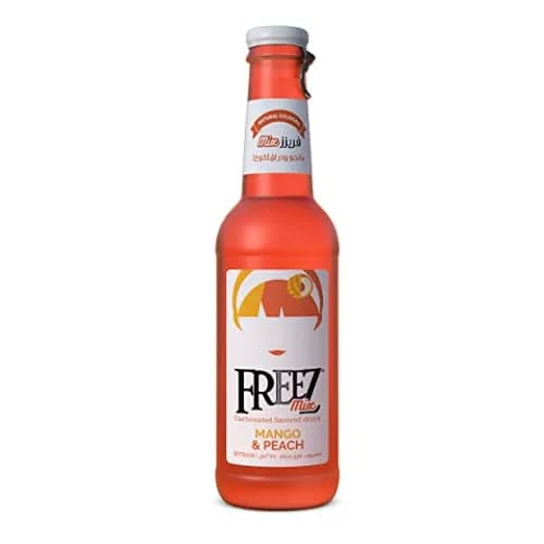 Freez Mix Carbonated Drink Glass Bottle Mango & Peach Flavor 275Ml