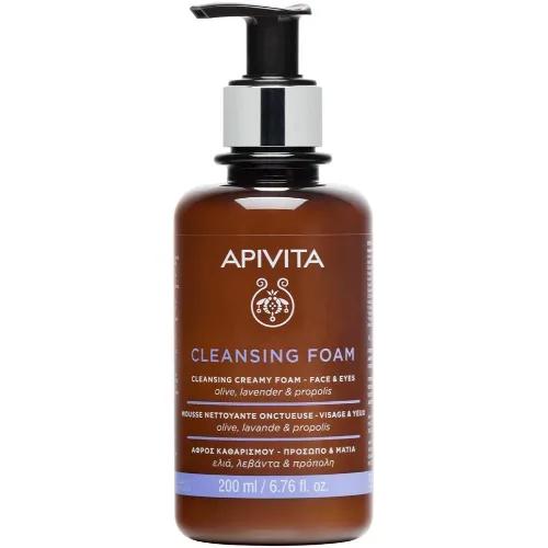 Apivita Face&Eye Foam Cleans 200Ml