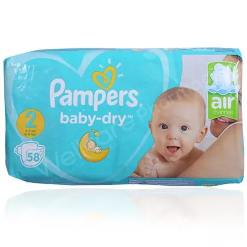 Pampers No2 Diaper 4-8 Kg 58'S