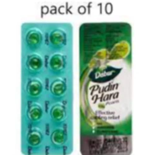 Dabur Pudin Hara Pearls 10 Per Pack