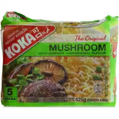 Koka Instant Noodles Mushroom Flavor 5 X 85G