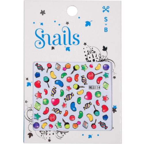 Snails Nail Stickers-Candy Blast