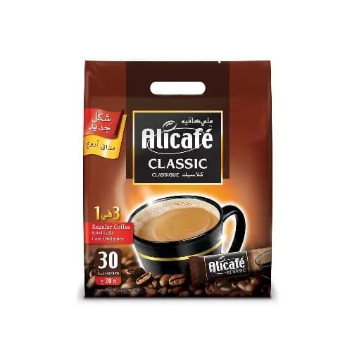 Alicafe Classic 3In1 Instant Coffee Sachets 30 X 20 Gr