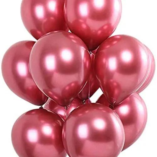 Pink Chrome Balloons