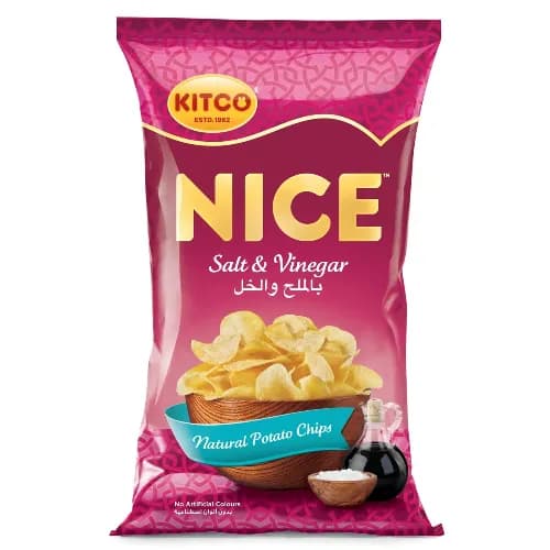 Kitco Nice Potato Chips Salt & Vinegar 80G