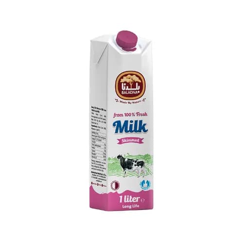 Baladna Long Life Skimmed Milk 1 L