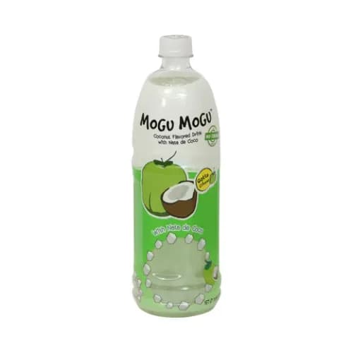 Mogu Mogu Coconut Flavored Drink With Nata De Coco 1 Ltr