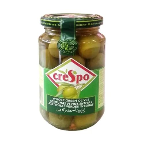 Crespo Whole Green Olives 354 Gr