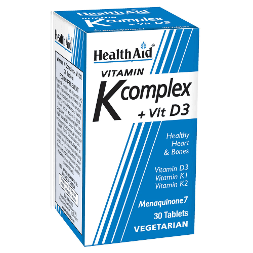 Health Aid Vitamin K Complex + Vit D3 Tablets - 30'S