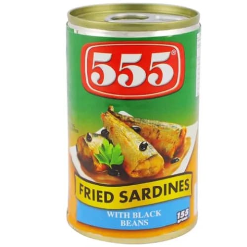 555 Fried Sardines With Black Beans 155 Gr