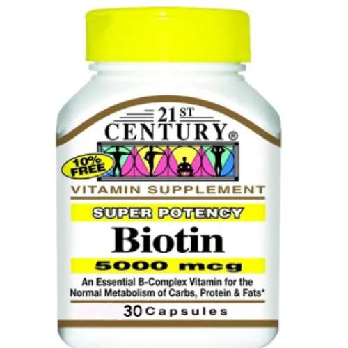 21St Cent Biotin 5000 Mcg Caps 60S