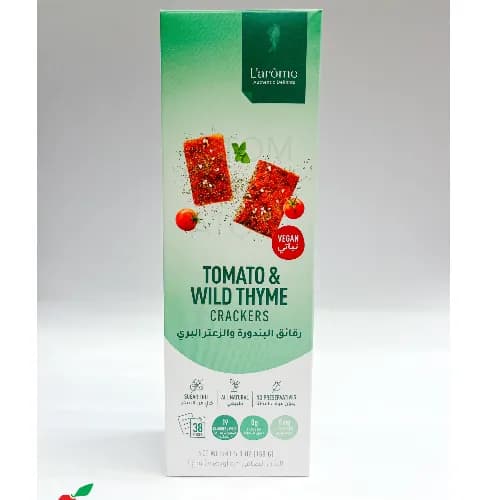 L'arôme Tomato And Wild Thyme Crackers 150g