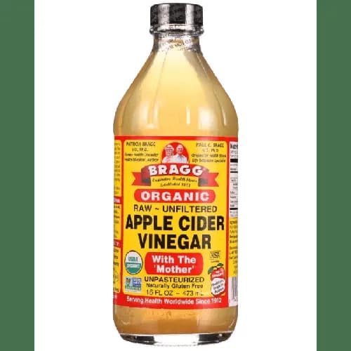 Bragg Organic Raw Unfiltered & Unpasteurized Apple Cider Vinegar - Gmo Free, Gluten Free 473 Ml