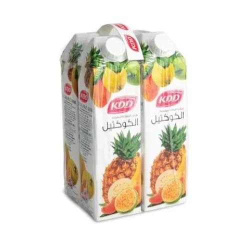 Kdd Cocktail Fruit Drink 4 X 1 Ltr