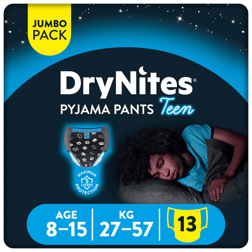 Huggies Drynites Pyjama Pants Boy 8-15 Year 13S