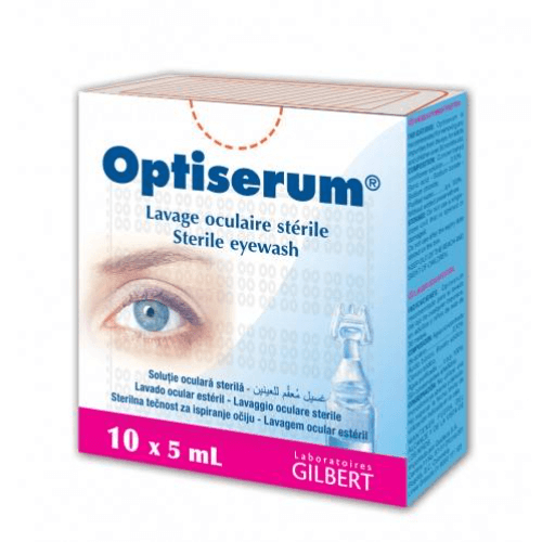 Optiserum Sterile Eyewash 10X5Ml